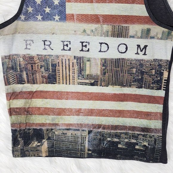 Epitome Men's All Over Print American Flag Tank Top Size L - Picture 4 of 9